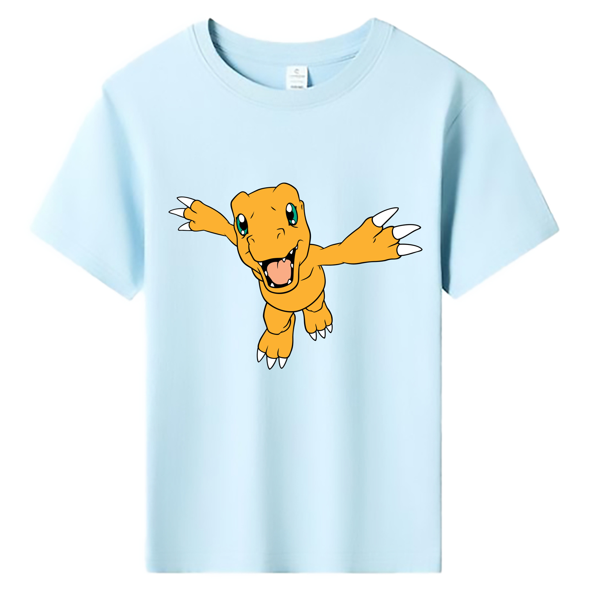 （画像用） Digimon デジタルモンスター/デジモン 綿100％キッズTシャツ（フロントプリント）